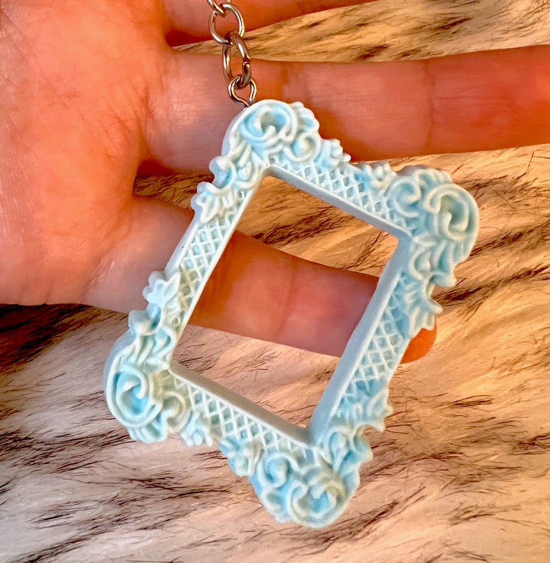 Mini Frame Keychain Photo Frame Keychain Pink / Etsy