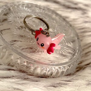 Axolotl Keychain Exotic Sea Animal Key Chain Rare - Etsy