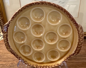 Piatto vintage in porcellana Gien Eacargot prodotto in Francia