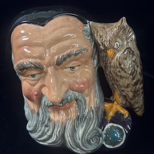 Vintage Royal Doulton Merlin Toby Mug Hand Painted 1859