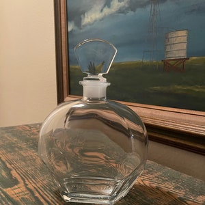 Vintage Luigi Bormioli Light & Music Crystal Decanter Made in Italy