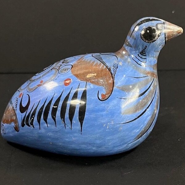 Vintage Tonala Hand Painted Bird Figurine