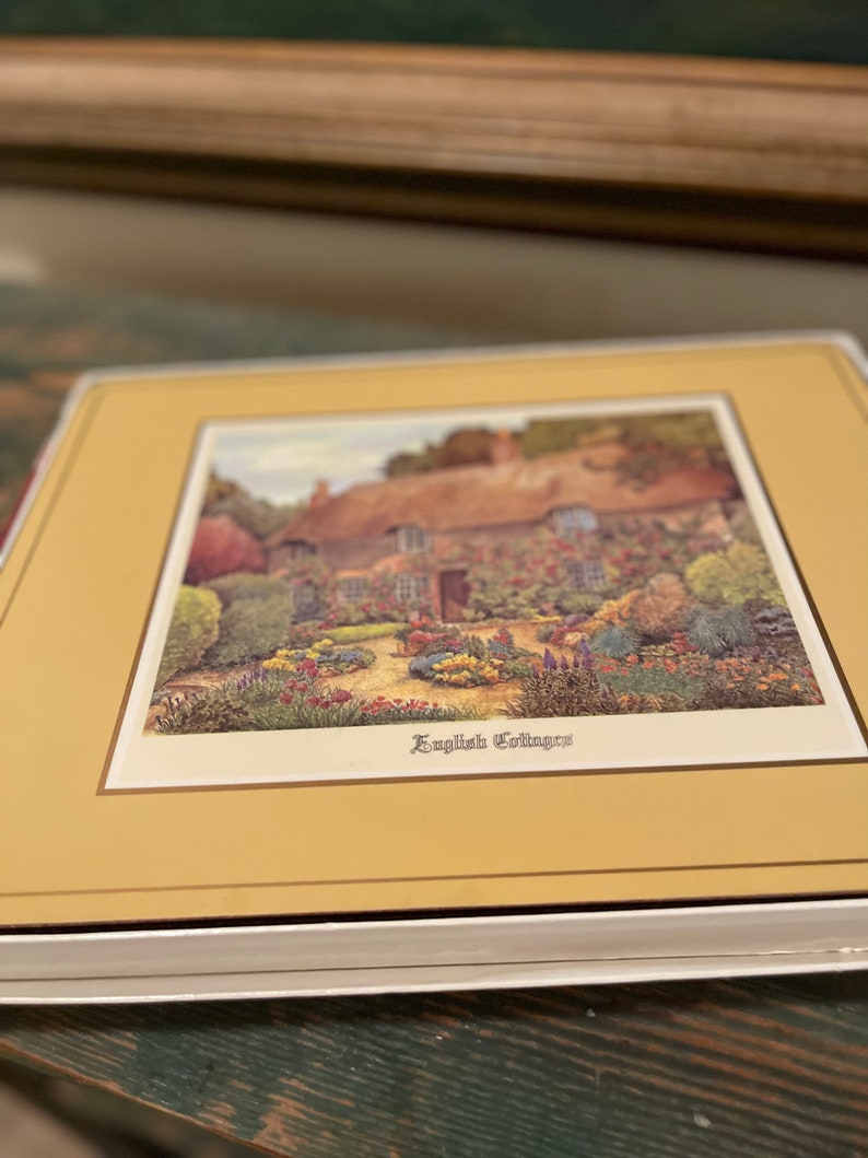 Vintage Pimpernel Placemats English Cottages Set of 6 in Etsy