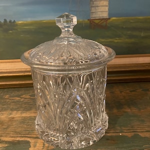 Vintage Fine Crystal Apothecary/Biscuit/CandyJar