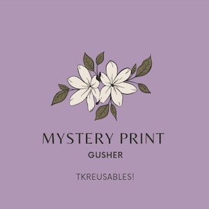 Gusher Mystery print Reusable cloth pads