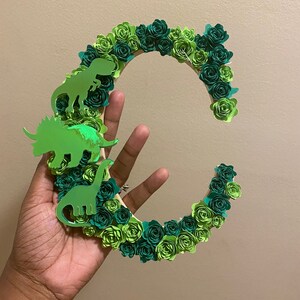 Custom Floral Letter Decor: Nursery, Wedding, Floral Initial