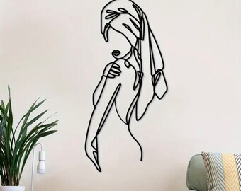 Metal Wall Art, Wrapped woman