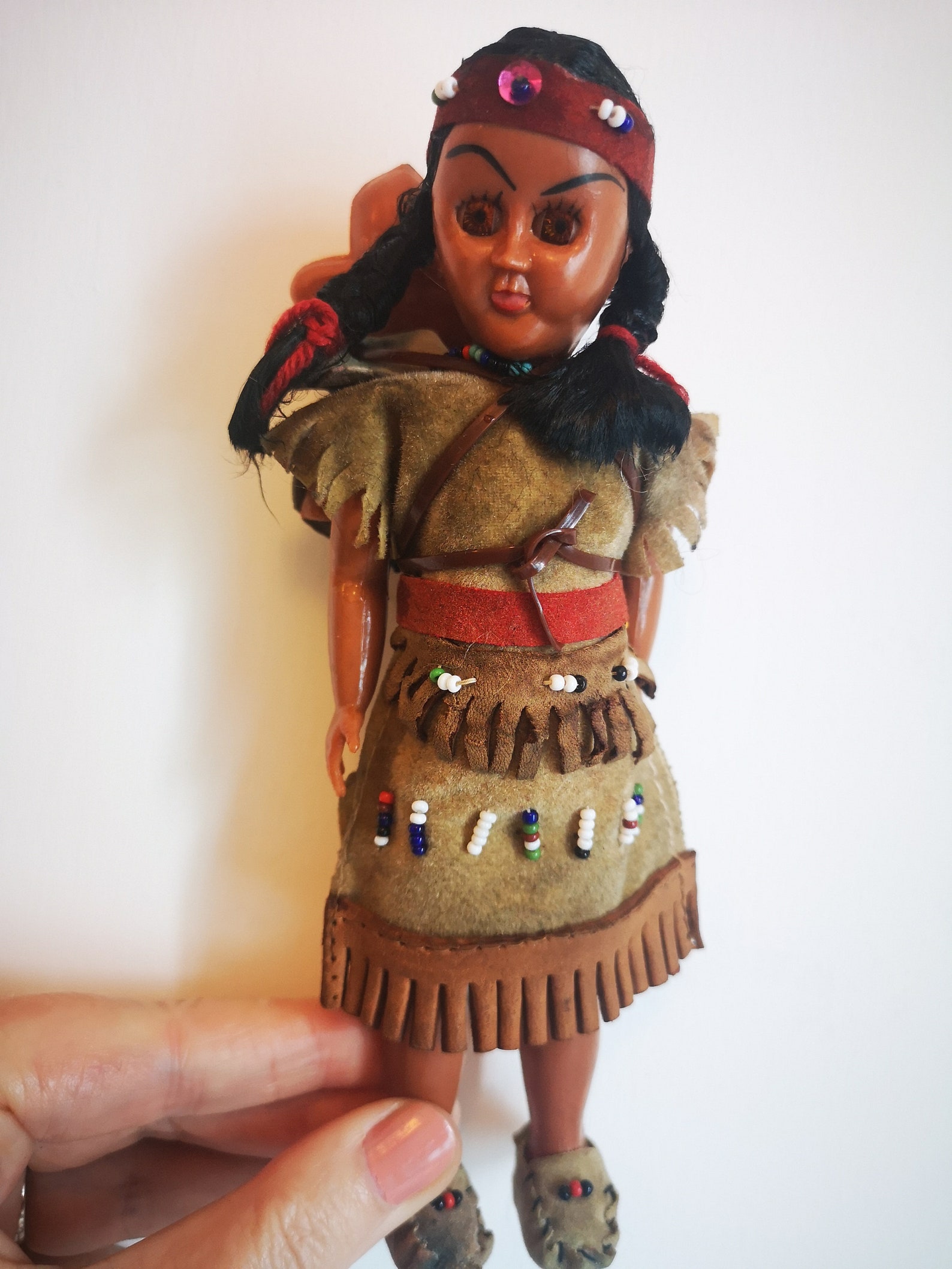Vintage native American Indian souvenir doll Etsy