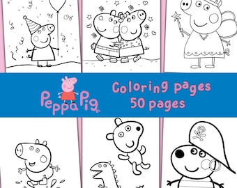 pink pig color sheets