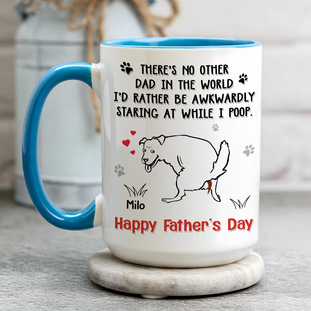 Personalized Dog Dad Mug, Father's Day Dog Dad Gift, Dad Gift From Dog ...