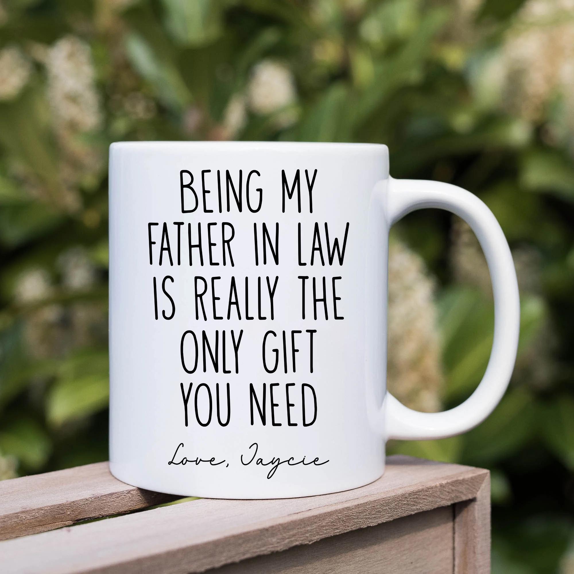 IKJHG Tazza grande con scritta in inglese Dad to be, idea regalo per il papà in attesa di un papà, per la festa del papà, idea regalo per la festa del papà (325 ml
