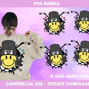 Retro Hockey PNG Bundle, Hockey Game Day PNG Bundle for sublimation, Retro Hockey Mom PNG, Hockey Mama Png for shirts, hockey png bundle