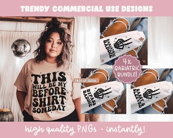Camiseta "Antes de algún día" PNG, Motivación para cirugía bariátrica, Regalo para pacientes que pierden peso, Diseño de camiseta "Viaje de transformación", PNG para sublimación