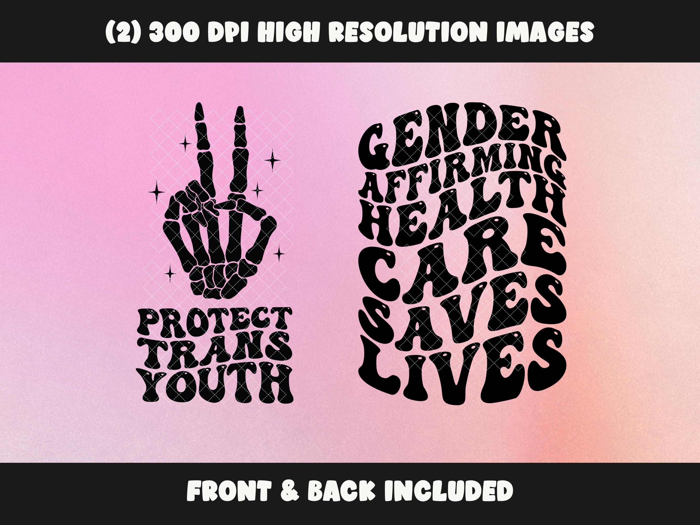 Protected Trans Protect Trans Kids PNG, Trans Rights PNG Bundle, Gender Affirming Care ...