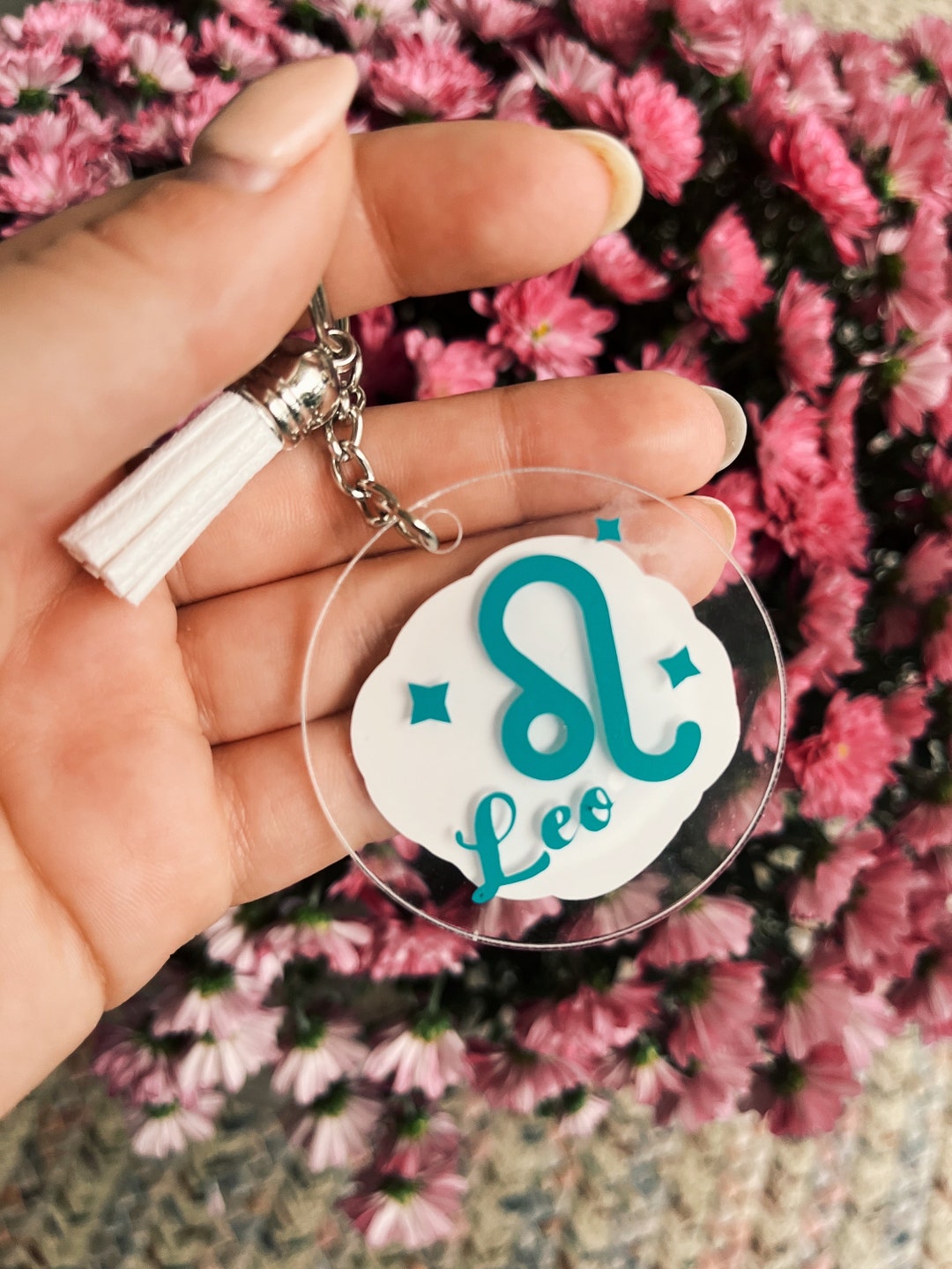 Zodiac Sign Keychain - Etsy