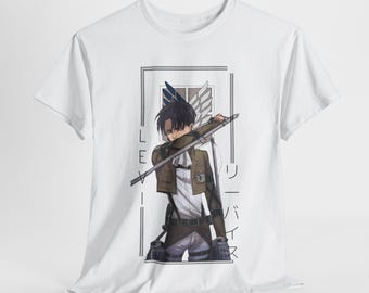 Attack on Titan Shirt, Levi Ackerman Shirt, Attack on Titan Anime Tee, Shingeki No Kyojin Unisex Streetwear, AOT Anime Girl Graphic T-Shirt