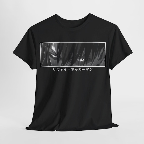 Attack on Titan Shirt, Levi Ackerman 'Look Up' New Design Shirt, Attack on Titan AOT Anime Tee, Unisex Anime Streetwear with Eren Yeager
