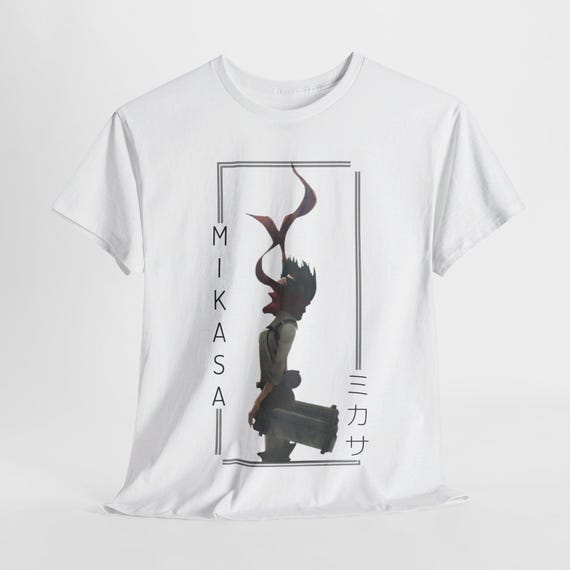 Attack on Titan Shirt, Mikasa Ackerman T-Shirt,  Shingeki No Kyojin Fan Art, Anime Girl Streetwear, AOT Graphic Unisex Shirt