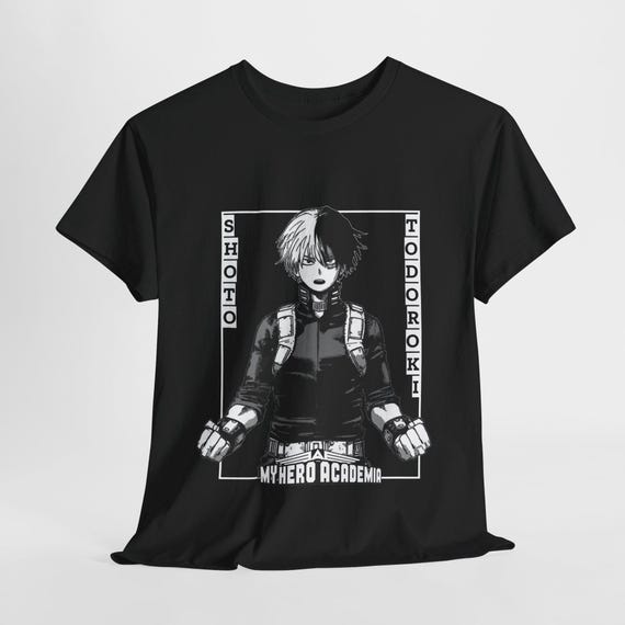 My Hero Academia Shirt Shoto Todoroki Shirt My Hero Academia Anime Tee Unisex Anime Girl Streetwear original Todoroki Design for MHA Fans Etsy