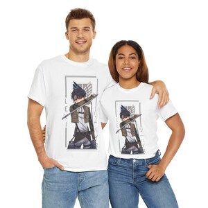 Levi Ackerman Shirt, Attack on Titan Anime Unisex-T-Shirt Bild 6