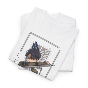 Levi Ackerman Shirt, Attack on Titan Anime Unisex-T-Shirt Bild 8