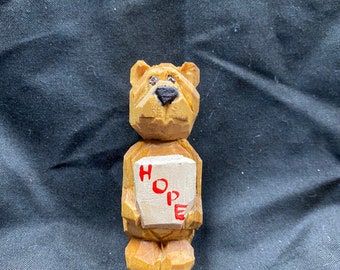 Hand Carved Pocket Bear