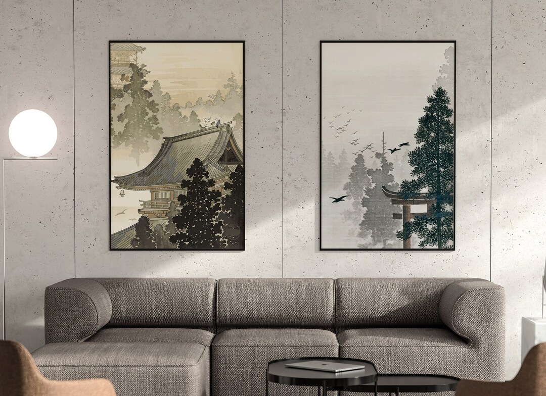 Harmony in Brushstrokes Authentic Japanese Art for Sale Etsy