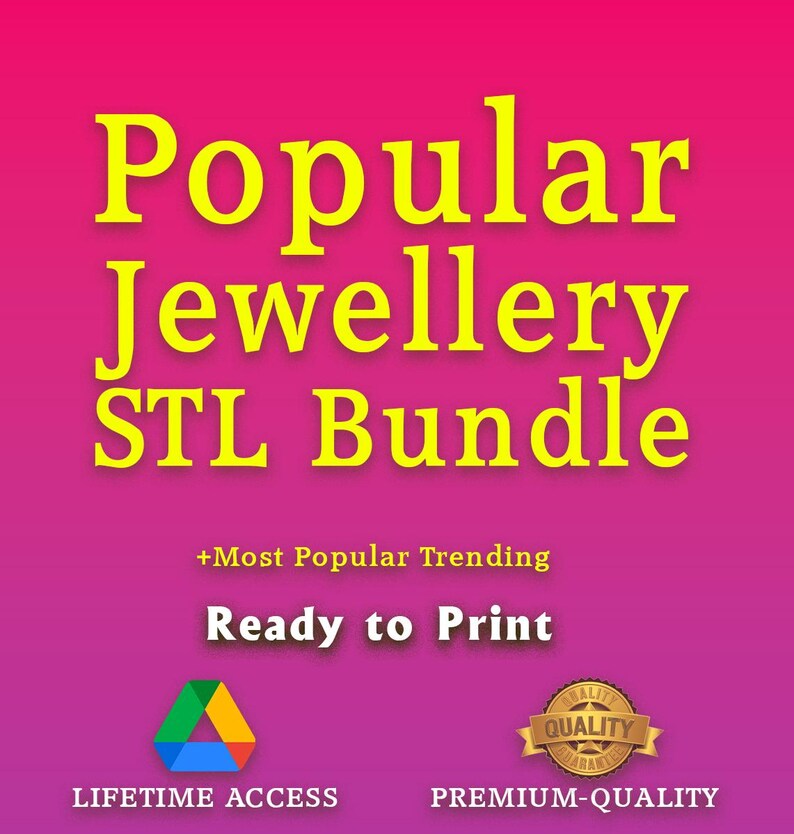 Jewellery STL Files Mega Pack – 3D Printable Rings, Pendants ...