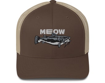 FUNNY CATFISH / MEOW Trucker Cap - Fishing Hat