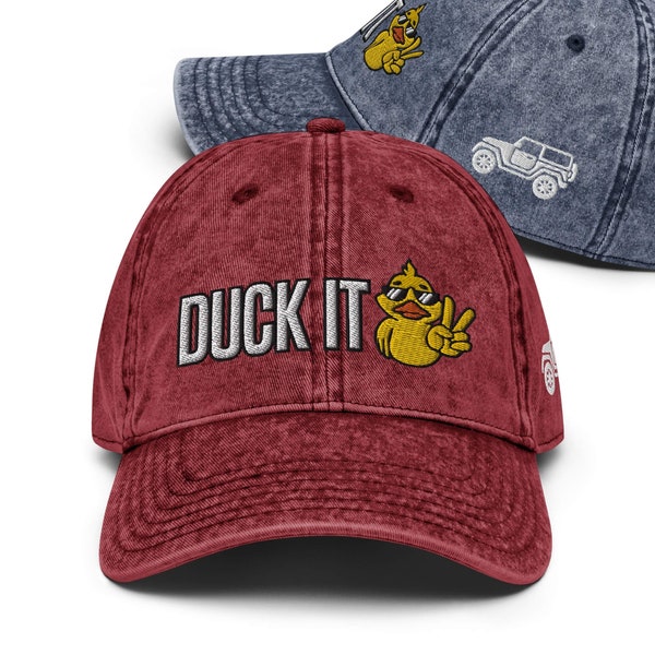 DUCK IT Vintage Cotton Twill Cap - Duckin and Off Roading Hat