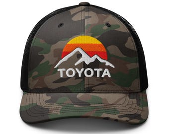 Custom Text - Black camouflage trucker hat - TOYOTA TRD PRO