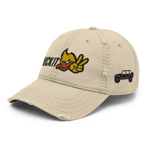 DUCK IT OFFROAD Thing Distressed Dad Hat - 4x4 Off Roading - Keep Ducking - Duck That
