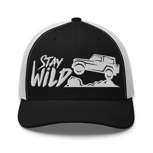 STAY WILD HAT - 4x4 Offroad Trucker Cap - Offroading - Off Roading - Off Road Truck - Gift for Dad Mom Hubby Husband - Duck Duck