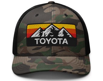 TOYOTA Camouflage Trucker Hat - Embroidered Custom Text