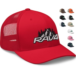 Embroidered TOYOTA RAV4 Trucker Hat / Camping 4x4 Trucker Cap