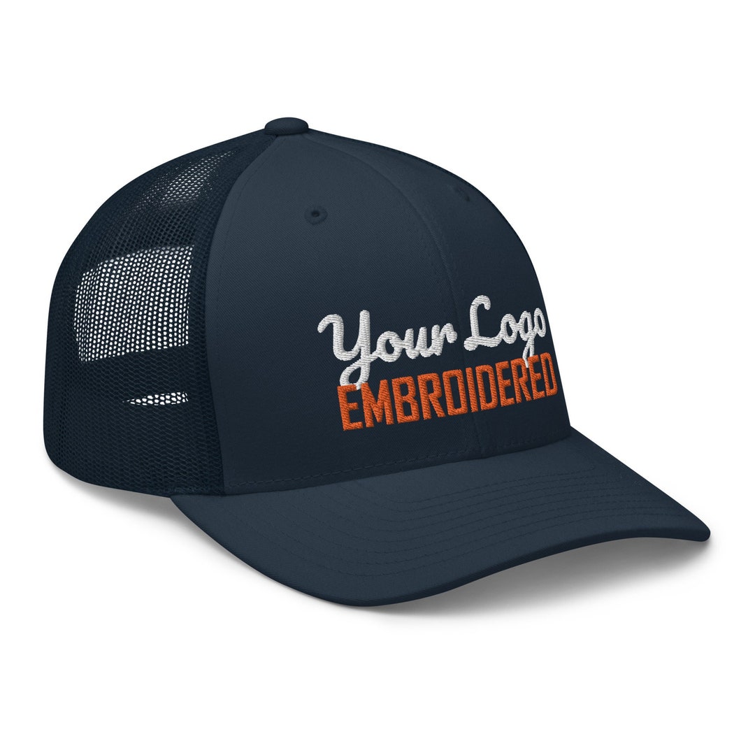 Custom Your Hat. Available in Colors, Embroidered Trucker Cap. Personalized Embroidery Trucker