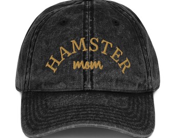 Hamster Mom Vintage Cotton Twill Cap