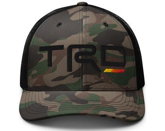 3D Puff Broderi Kamouflage TRD Pro Truckerkeps