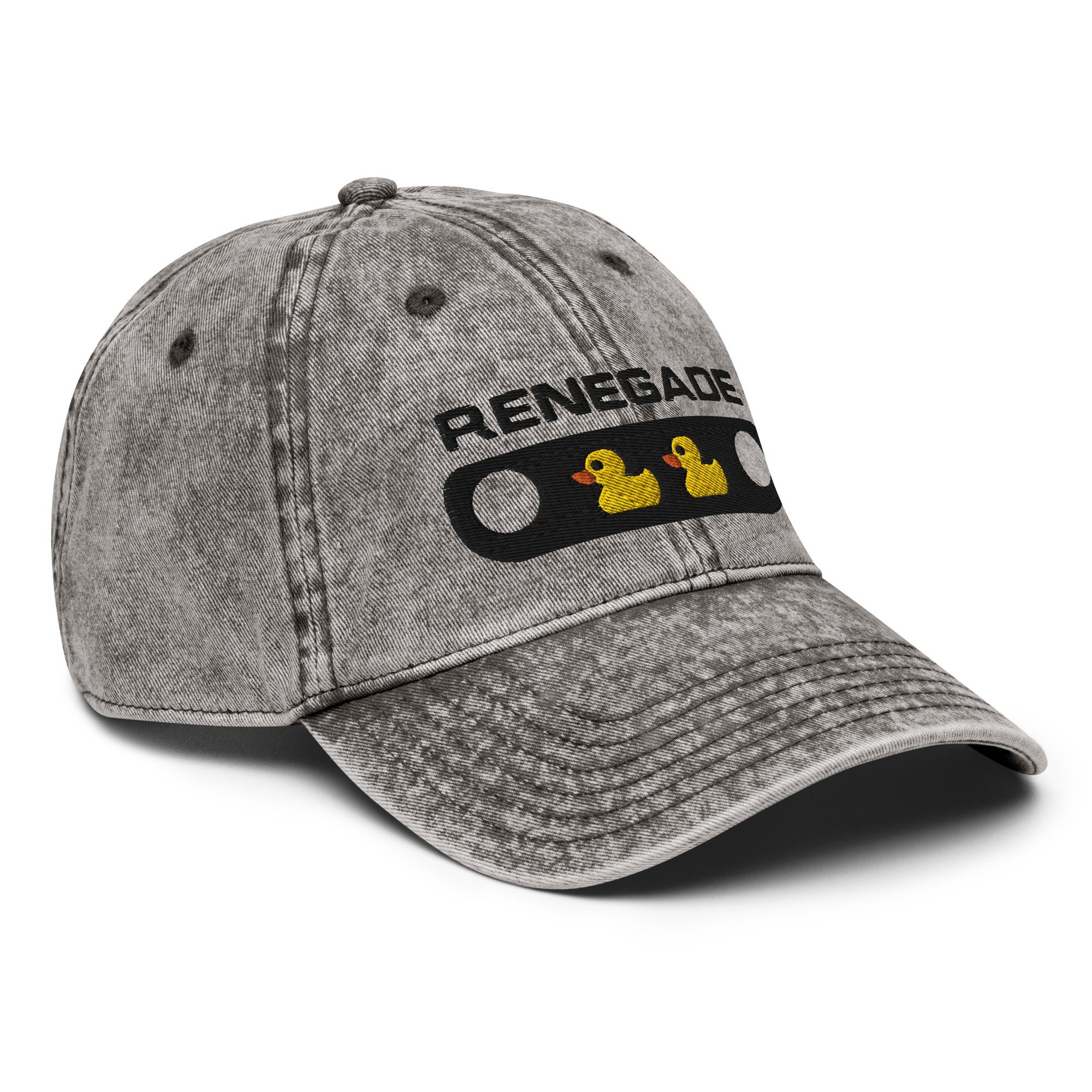 Embroidered Vintage Cotton Twill Cap . DUCK DUCK RENEGADE 