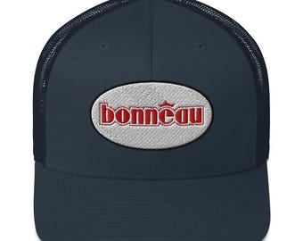 BONNEAU NAVY HAT - Embroidered Trucker Cap