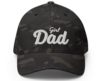 Girl Dad Structured Twill Cap. Father Gift Hat