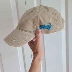 4 Wheeler 4WD 4X4 Distressed Dad Hat - Off-Roading Gear
