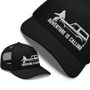 Embroidered BRONCO / BIGFOOT / ADVENTURE Is Calling Trucker Cap - Ford Bronco Hat