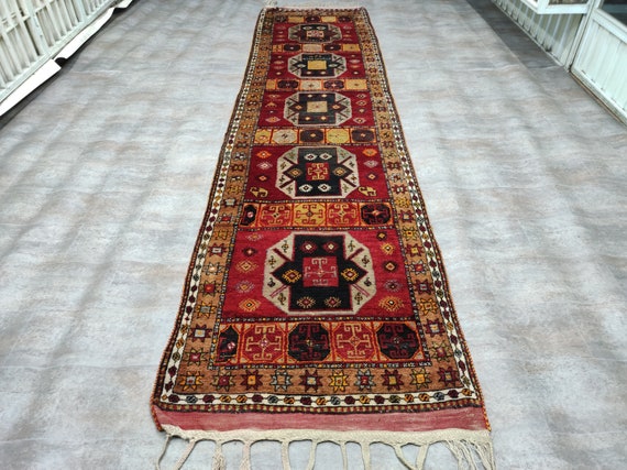 3.51x14.43 Ft Bohemian Long Vintage Rug, Turkish Rug, Oriental Rug, Handmade Runner Rug Pale Red Rug, Hallway Rug, Oushak Runner, Home Decor - Etsy 3.51x14.43 Ft Bohemian Long Vintage Rug, Turkish Rug, Oriental Rug, Handmade Runner Rug Pale Red Rug, Hallway Rug, Oushak Runner, Home Decor - Etsy