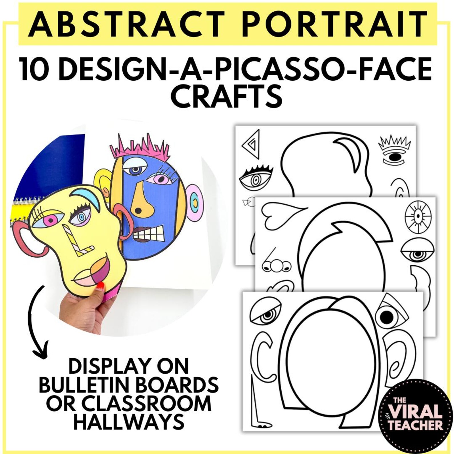 Picasso Face Parts Pablo Picasso Abstract Portrait Art Project and ...