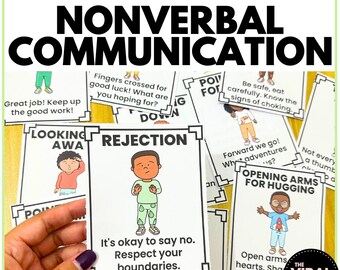 Nonverbal Communication Posters Body Language Classroom Posters Bulletin Board Decor