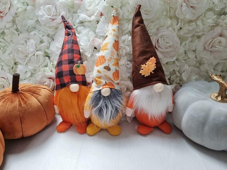 Fall gnomes autumn gonks decorative gnomes Etsy