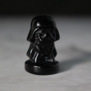 1in Obsidian Darth Vader Crystal Carving