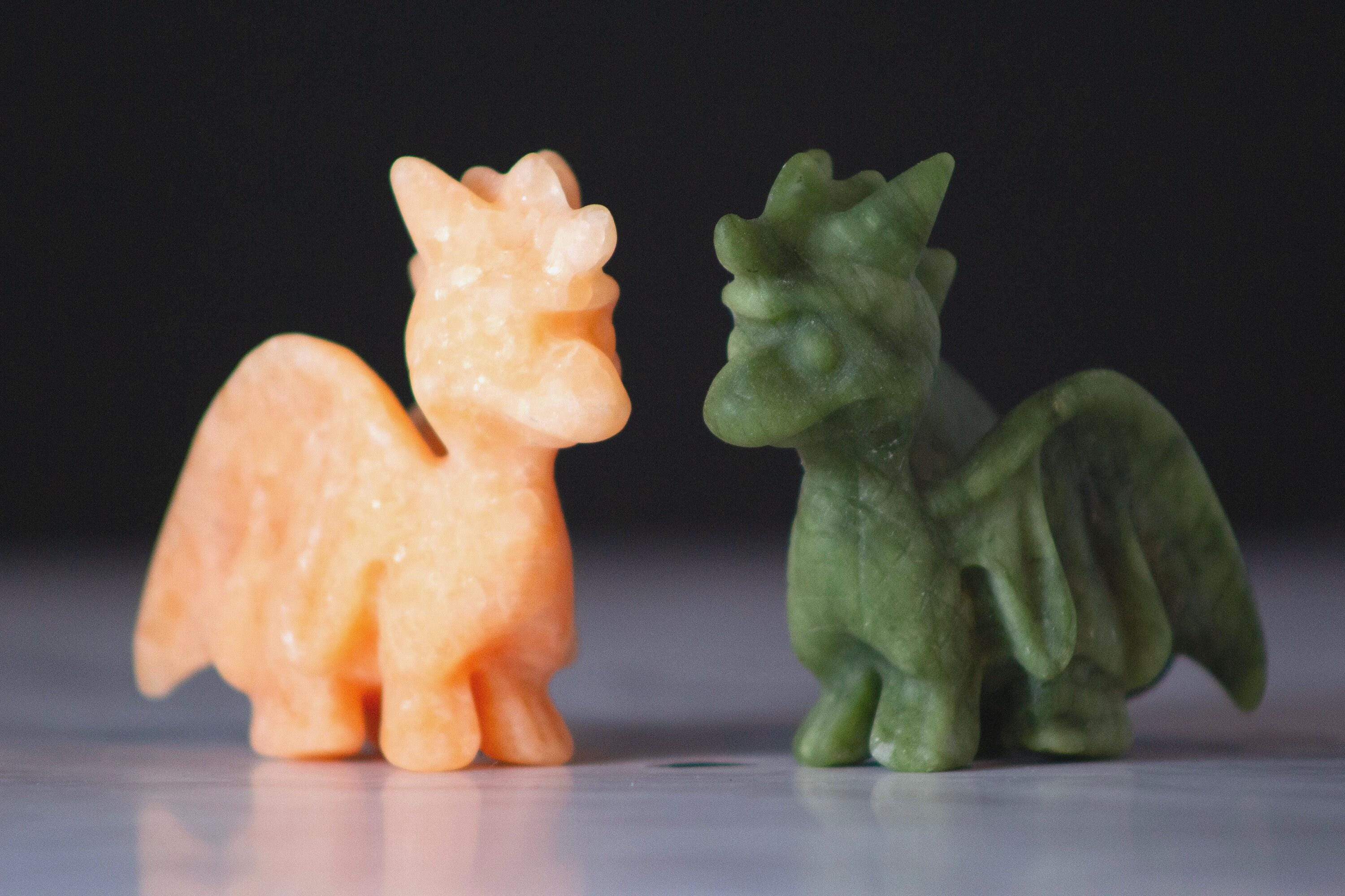 Jade Dragon Crystal Carving