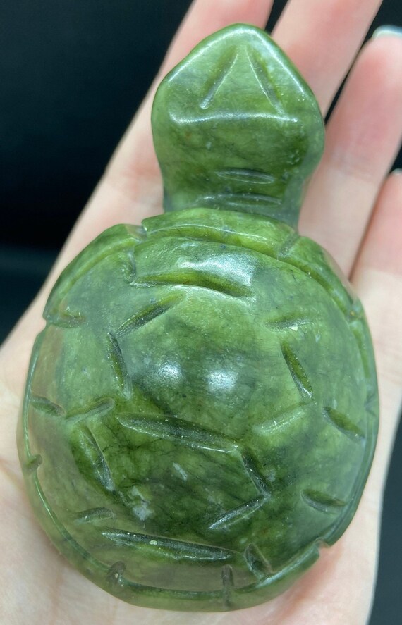 Crystal Carved Jade Tortoise/Turtle - Etsy 日本